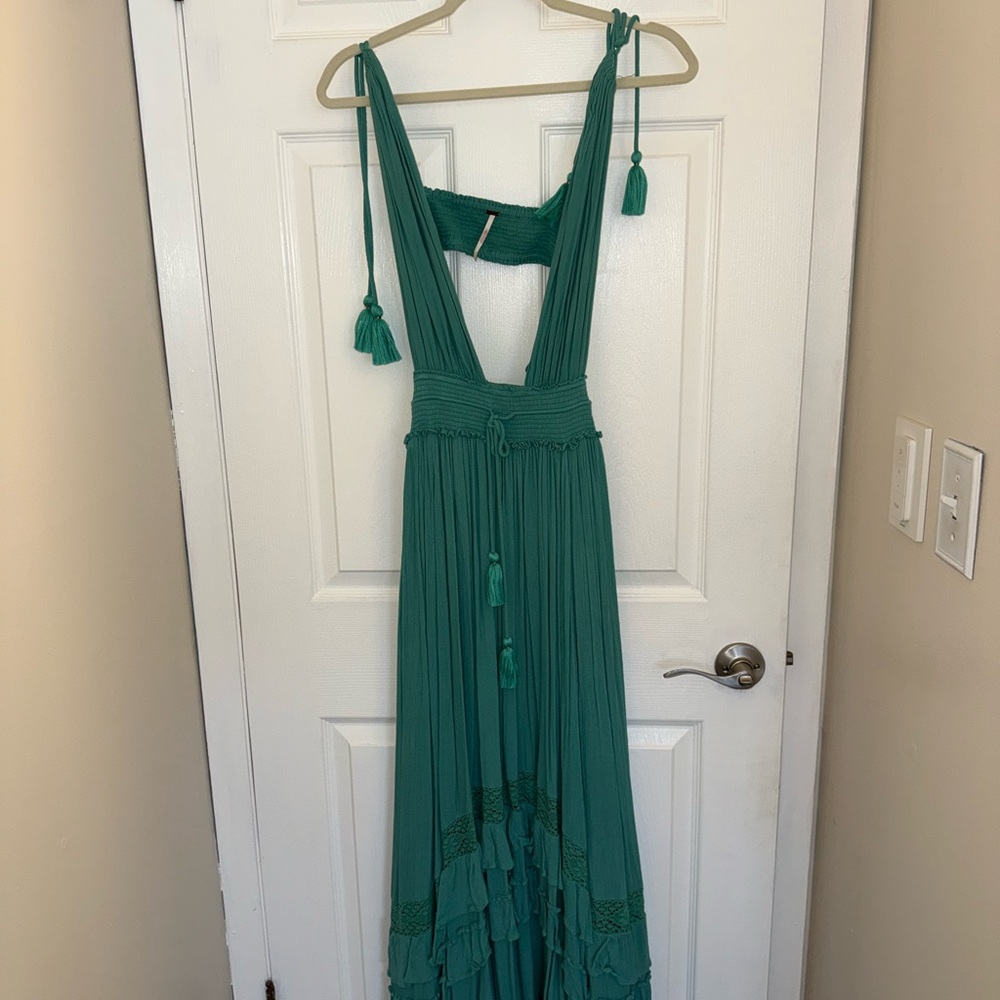 Free People Teal High Low Dress